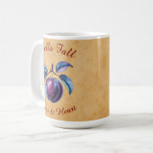 Herbst Ernte Fruchtkunst mit eigenem Text Kaffeetasse (Vorderseite Links)