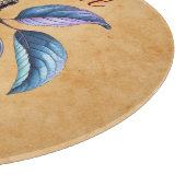 Herbst Ernte Fruchtkunst mit eigenem Text Schneidebrett (Ecke)