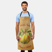 Herbst Ernte Fruchtkunst mit eigenem Text Schürze (Getragen)