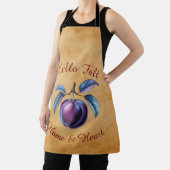 Herbst Ernte Fruchtkunst mit eigenem Text Schürze (InSitu)