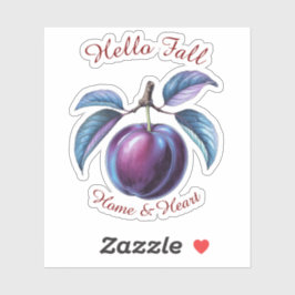 Herbst Ernte Fruchtkunst mit individueller Textauf Aufkleber