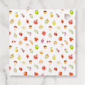 Herbst Ernte Geburtstagsparty Danke Geschenkanhänger (Rückseite)