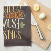 Herbst & Ernte Geschirrtuch (Viertel Falte)