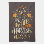 Herbst & Ernte Geschirrtuch (Vertikal)