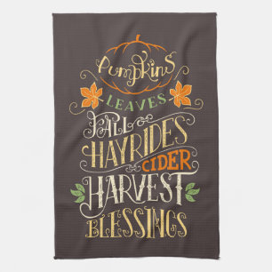 Herbst & Ernte Geschirrtuch