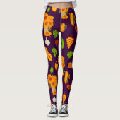 Herbst Ernte gesunder Veggie und Obst Leggings (Vorderseite)
