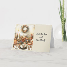 Herbst Ernte glücklich Ernte Thanksgiving Feiertagskarte