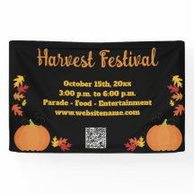 Herbst Ernte Herbst QR Code Pumpkin Festival