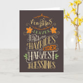 Herbst & Ernte Karte (Gelbe Blume)