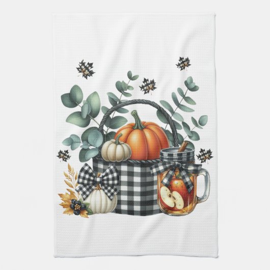 Herbst-Ernte-Küchentuch Geschirrtuch (Vertikal)