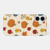 Herbst-Ernte-Kürbisse Frucht Muster Case iPhone 16 Hülle (Rückseite (Horizontal))