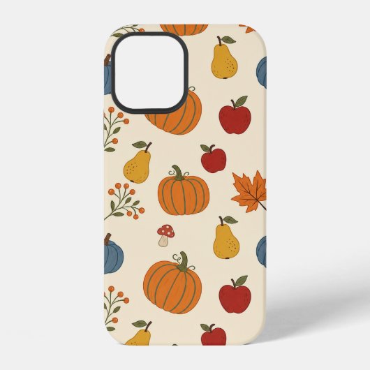 Herbst-Ernte-Kürbisse Frucht Muster Case iPhone Hülle (Rückseite)