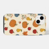 Herbst-Ernte-Kürbisse Frucht Muster Case iPhone Hülle (Rückseite (Horizontal))