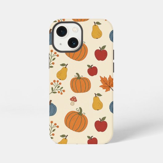 Herbst-Ernte-Kürbisse Frucht Muster Case iPhone Hülle (Rückseite)