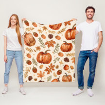 Herbst-Ernte Kuscheldecke für Thanksgiving