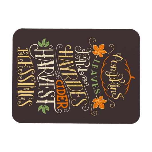 Herbst & Ernte Magnet (Horizontal)