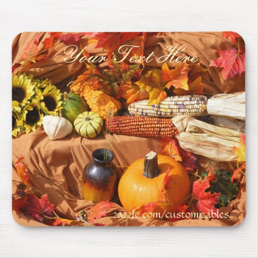 Herbst-Ernte-Mausunterlage Mousepad (Vorne)