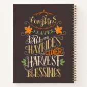 Herbst & Ernte Notizblock (Rückseite)