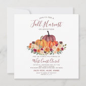 Herbst-Ernte-Party, Herbstfest, Herbstgemeinschaft Einladung (Vorderseite)