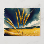 Herbst Ernte Prairie Gold Holiday Postkarte (Vorderseite)