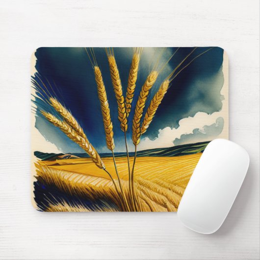 Herbst Ernte Prairie Gold Mousepad (Mit Mouse)