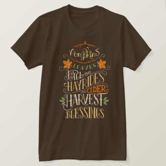 Herbst & Ernte T-Shirt (Design vorne)
