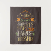 Herbst & Ernte Wandteppich (Vorderseite)