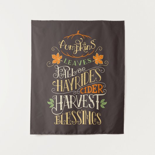 Herbst & Ernte Wandteppich (Vorderseite)