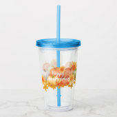 Herbst-Erntedank Acryltrinkbecher (Vorderseite)