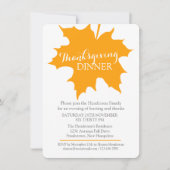 Herbst-Erntedank-Ahornblatt Einladung (Vorderseite)