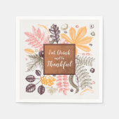 Herbst Erntedank Botanicals Serviette (Vorderseite)