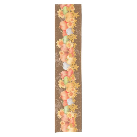 Herbst Erntedank Brawn Table Runner Kurzer Tischläufer (Vorderseite)