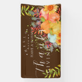 Herbst Erntedank Brown Banner (Vertikal)