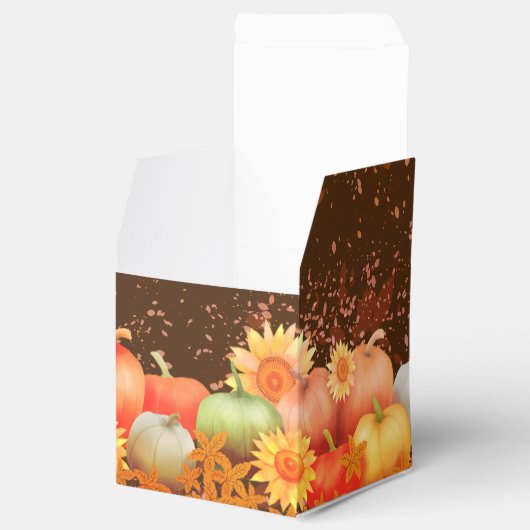 Herbst Erntedank Brown Geschenkschachtel (Geöffnet)