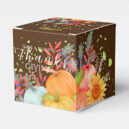 Herbst Erntedank Brown Geschenkschachtel