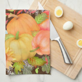 Herbst Erntedank Brown Geschirrtuch (Viertel Falte)