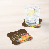 Herbst Erntedank Brown Untersetzer (Vor Ort)