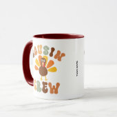 Herbst Erntedank Cousin Crew Herbst Türkei Kaffee Tasse (Vorderseite Links)