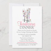 Herbst-Erntedank-Dinner Einladung (Vorderseite)