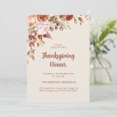 Herbst-Erntedank Einladung (Stehend Vorderseite)