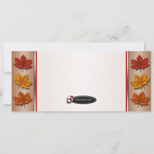 Herbst - Erntedank - Einladungen (Rückseite)