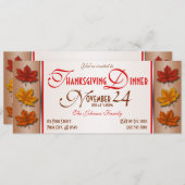 Herbst - Erntedank - Einladungen (Vorne/Hinten)