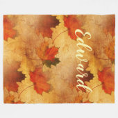 Herbst-Erntedank-Feiertags-Gewohnheit Fleecedecke (Vorderseite (Horizontal))