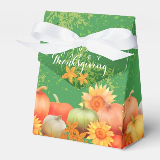 Herbst Erntedank Green Geschenkschachtel (Vorderseite)