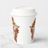 Herbst Erntedank Herbst Ernte Pumpkin Gewürz Spaß Pappbecher (Links)