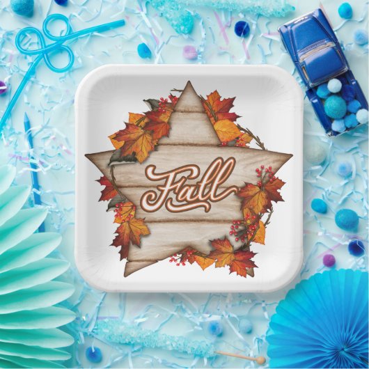 Herbst Erntedank Herbst Ernte Pumpkin Gewürz Spaß Pappteller (Party)