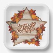 Herbst Erntedank Herbst Ernte Pumpkin Gewürz Spaß Pappteller (Vorderseite)