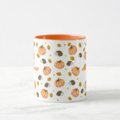 Herbst Erntedank Igel und Pumpkins Tasse (Zentrum)