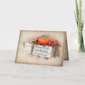 Herbst-Erntedank Karte (Vorderseite)