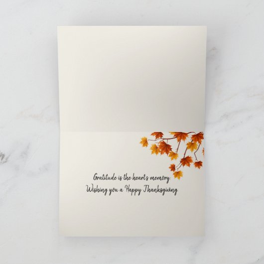 Herbst-Erntedank Karte (Innenseite)